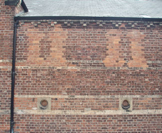Selby Drill Hall -Rear showing evidnce of former fenestration